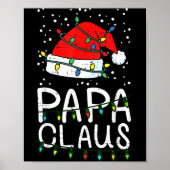 Christmas Papa Claus Santa Hat Xmas Dad Family Mat Poster (Vorne)
