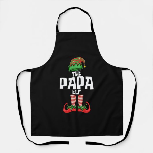 Christmas Papa Elf Vater Schürze (Vorderseite)