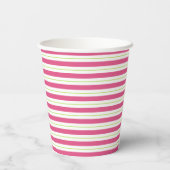 Christmas Paper Cups Merry & Bright Pink and Green Pappbecher (Rückseite)