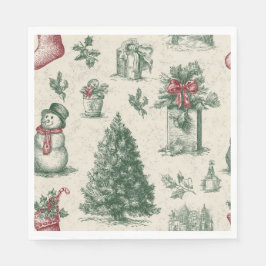Christmas paper napkin serviette