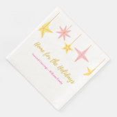 Christmas Paper Napkin with Holiday Motifs Serviette (Ecke)