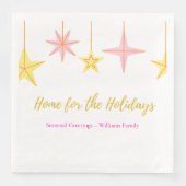 Christmas Paper Napkin with Holiday Motifs Serviette (Vorderseite)