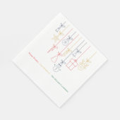 Christmas Paper Napkin with Jewel Tones & Metallic Serviette (Ecke)