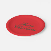 Christmas Paper Plate – Festive Holiday Tableware Pappteller (Schrägansicht)