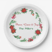 Christmas Paper Plates Pappteller (Vorderseite)
