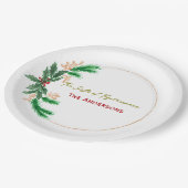 Christmas Paper Plates – Party Table Accessories Pappteller (Schrägansicht)