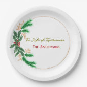 Christmas Paper Plates – Party Table Accessories Pappteller (Vorderseite)