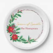 Christmas Paper Plates– Party Table Decoration Pappteller (Vorderseite)