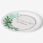 Christmas Paper Plates – Party Table Style Pappteller (Schrägansicht)