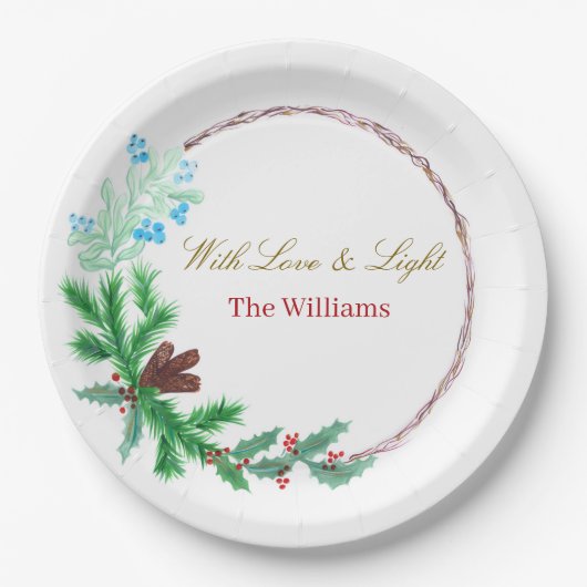 Christmas Paper Plates – Party Table Style Pappteller (Vorderseite)