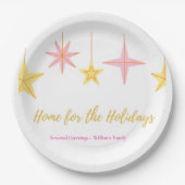 Christmas Paper Plates with Holiday Motifs Pappteller (Vorderseite)