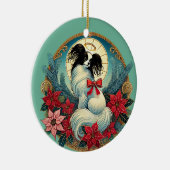 Christmas Papillon Keramik Ornament (Rechts)