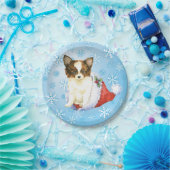 Christmas Papillon Pappteller (Party)