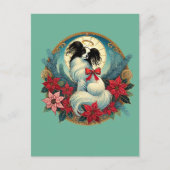 Christmas Papillon Postkarte (Vorderseite)