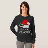 Christmas Papou Claus Matching Pajama Weihnachtsma T-Shirt (Vorne ganz)