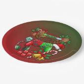 Christmas Pappteller (Schrägansicht)