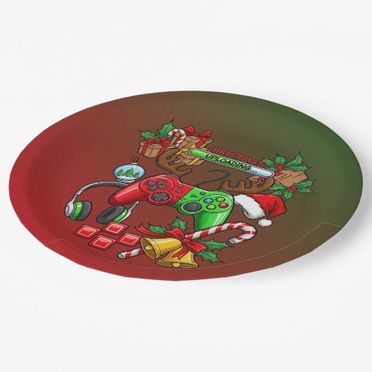 Christmas Pappteller (Schrägansicht)