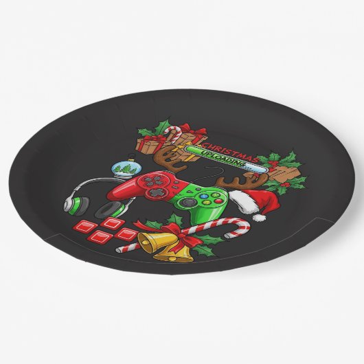 Christmas Pappteller (Schrägansicht)