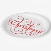 CHRISTMAS PAPPTELLER (Schrägansicht)