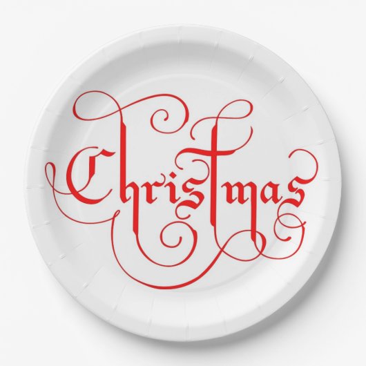 CHRISTMAS PAPPTELLER (Vorderseite)