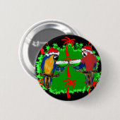 CHRISTMAS PARROTS BUTTON (Vorne & Hinten)