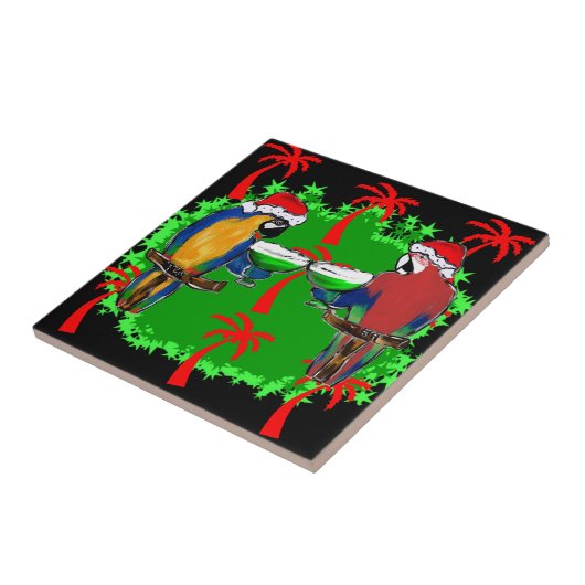 CHRISTMAS PARROTS FLIESE (Seite)