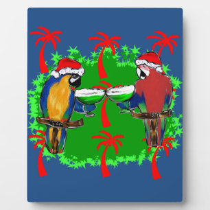 CHRISTMAS PARROTS FOTOPLATTE