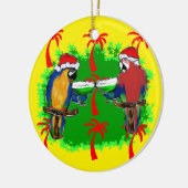 CHRISTMAS PARROTS KERAMIKORNAMENT (Links)