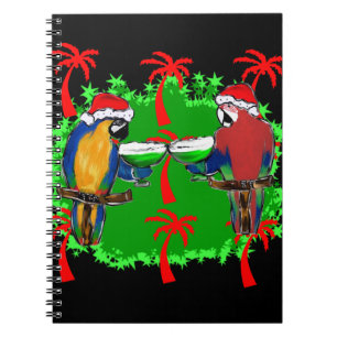 CHRISTMAS PARROTS NOTIZBLOCK