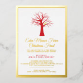 Christmas partridge in a tree Christmas event Folieneinladung (Vorderseite)