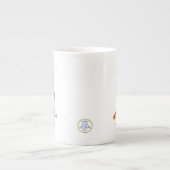 Christmas Partridge Pear Niedlich Boho Blue Birds Porzellantasse (Vorderseite)