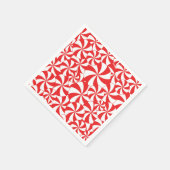 Christmas Party Candy Cane Paper Napkins Red Serviette (Ecke)