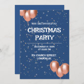 CHRISTMAS PARTY CARD EINLADUNG (Vorne/Hinten)