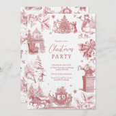 Christmas Party Chinoiserie Einladung (Vorne/Hinten)