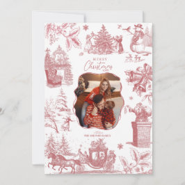 Christmas Party Chinoiserie Photo Feiertagskarte