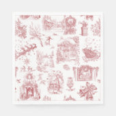 Christmas Party Chinoiserie Serviette (Vorderseite)