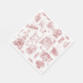 Christmas Party Chinoiserie Serviette (Ecke)