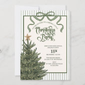 Christmas Party, Christmas tree, Watercolor, Einladung (Vorderseite)