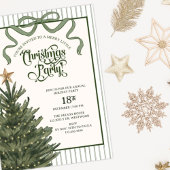 Christmas Party, Christmas tree, Watercolor,  Einladung