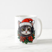 Christmas Party Dj Edm Winter Festival Rave Kaffeetasse (VorderseiteRechts)