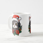 Christmas Party Dj Edm Winter Festival Rave Kaffeetasse (Vorderseite Links)