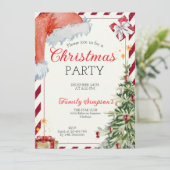 Christmas Party Einladung (Stehend Vorderseite)