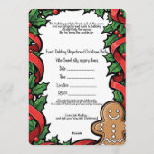 Christmas Party Einladung (Rückseite)