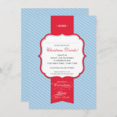 CHRISTMAS-PARTY EINLADUNGEN: Laptop 5P Einladung (Vorne/Hinten)