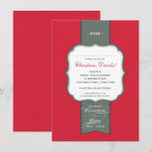 CHRISTMAS-PARTY EINLADUNGEN: Laptop 6P Einladung (Vorne/Hinten)