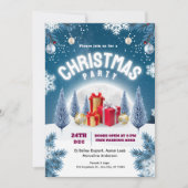 Christmas Party Event Flyer Einladung (Vorderseite)