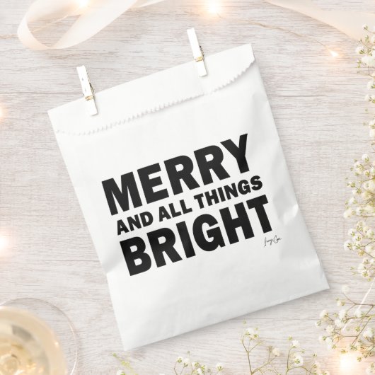 Christmas Party Favor Bags | Merry & Bright Geschenktütchen (Ausgeschnitten)