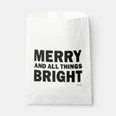 Christmas Party Favor Bags | Merry & Bright Geschenktütchen (Vorderseite)