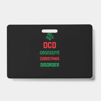 Christmas Party Funny Gift for Family - Ocd Obsess Ausweis