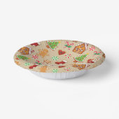 Christmas Party Gingerbread Cookies Paper Plates Pappteller (Gewinkelt)